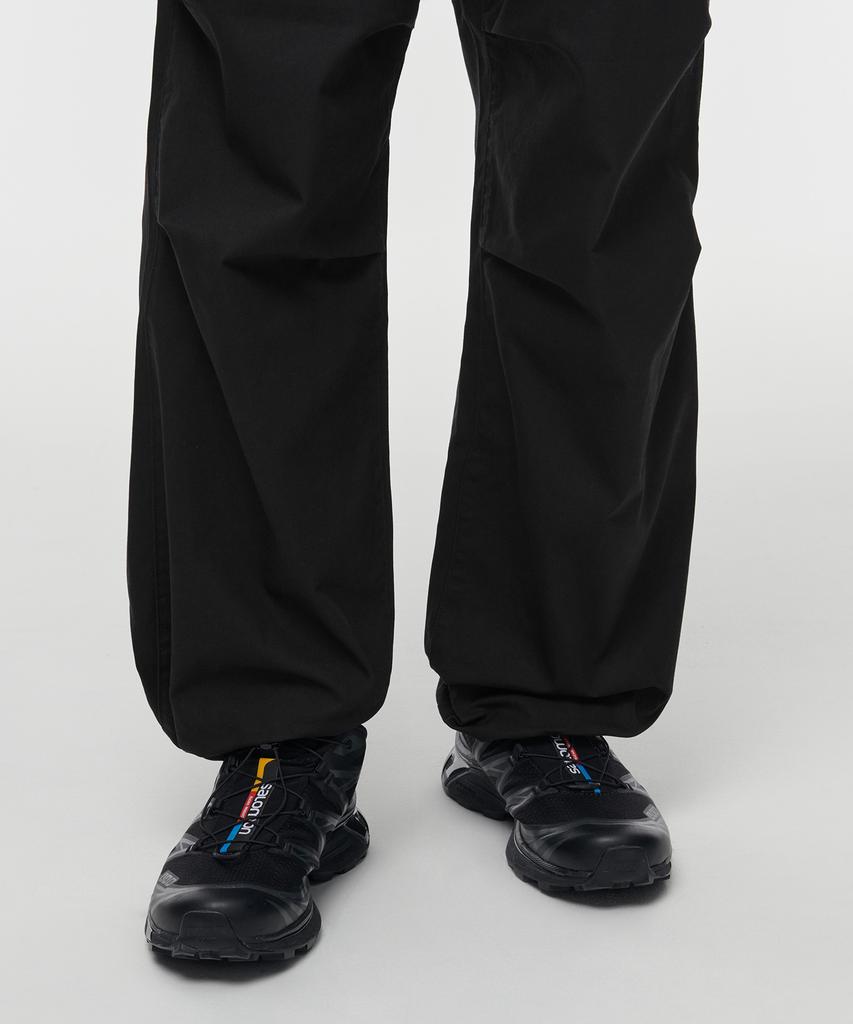MUSINSA STANDARD Cotton Parachute Pants [Black]