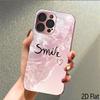 Волнистое Сердце-Улыбка 2DПлоское Для iPhone17 18 16 15 14 13 12 11 Pro Max XS XR 8 7Plus Чехол для Телефона Ударопрочный Защитный Задний Чехол