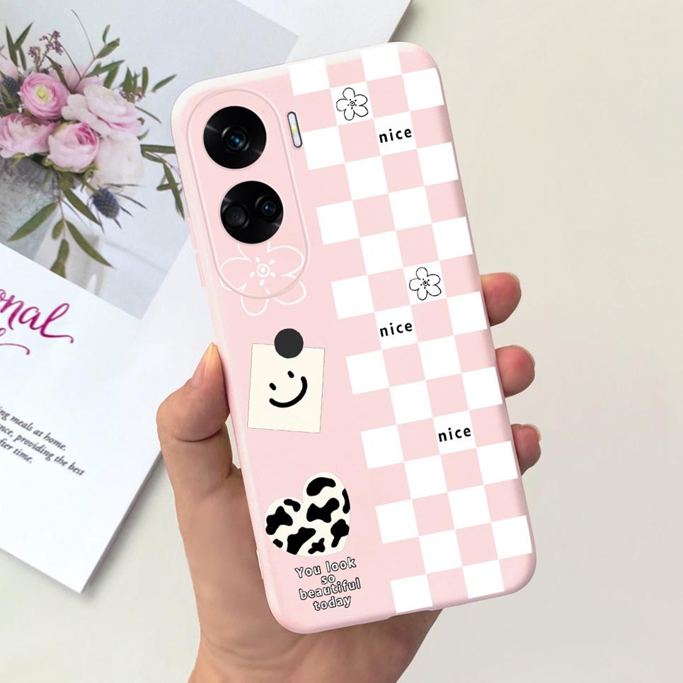 Case For Honor 90 Lite Honor X50i Cover Shockproof Back Coque Women Fashion Flower Butterfly Capas for Huawei Honor90 Lite Cover