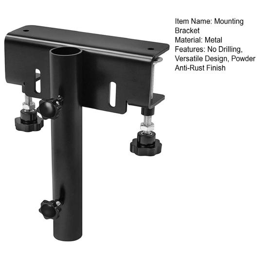 Кронштейн для крепления флагштока на грузовике, не требующий сверления, диаметр до 1,2 дюйма