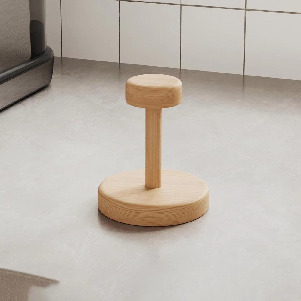Round Disposable Paper Cup Holder Wooden Storage Rack Household Cup Dispenser Stand  Home Decor