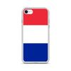 Coque iPhone - Drapeau France - iPhone SE 2020 - Souple - Multicolore - Verticale