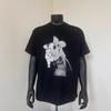 Unisex Retro Pig Face Print Streetwear T-Shirt Loose Fit Cotton Tee Teens Adults