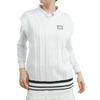 Вязаный жилет Гольф M [Pin Apparel] Женский V-образный вырез (вязать по спирали) / / 622-4274800 030_Белый