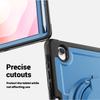 Чехол для Samsung Galaxy Tab S10 Lite с поворотной подставкой, ударопрочный чехол для планшета из ПК + ТПУ с плечевым ремнем