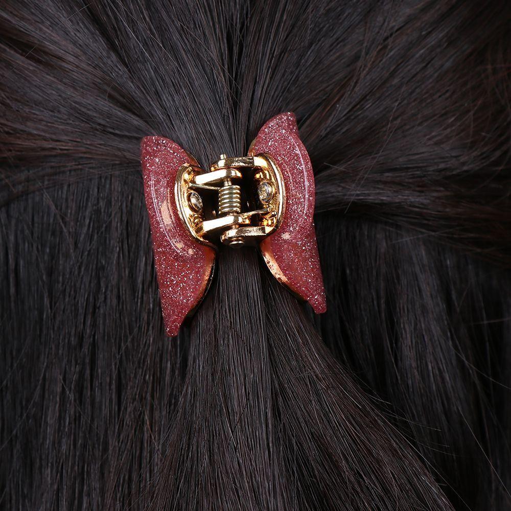 Barrette Acrylic Hair Clip Candy Colors Butterfly Hair Clip Cute Hairpin Clamp  Women Girl