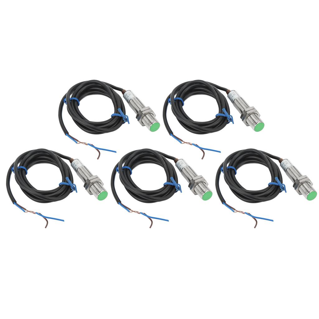 5 шт. Датчик приближения 2-проводной нормально разомкнутый M12x1 переключатель обнаружения приближения 10‑36 В постоянного тока аксессуар