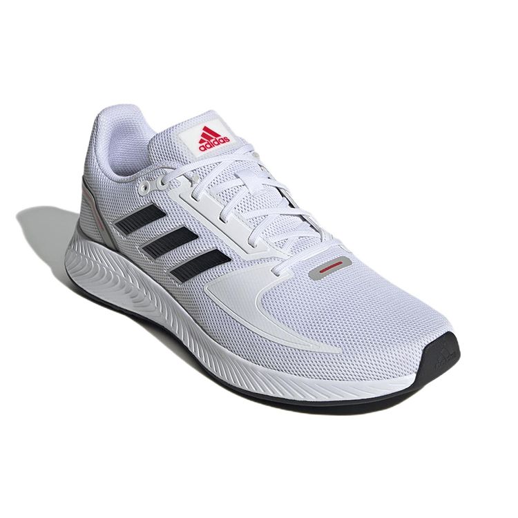 Adidas Runfalcon 2.0 Comfortable Versatile Fabric Shock Absorbing Durable Low Top Casual Running Shoes Men Sneakers White Black GV9552