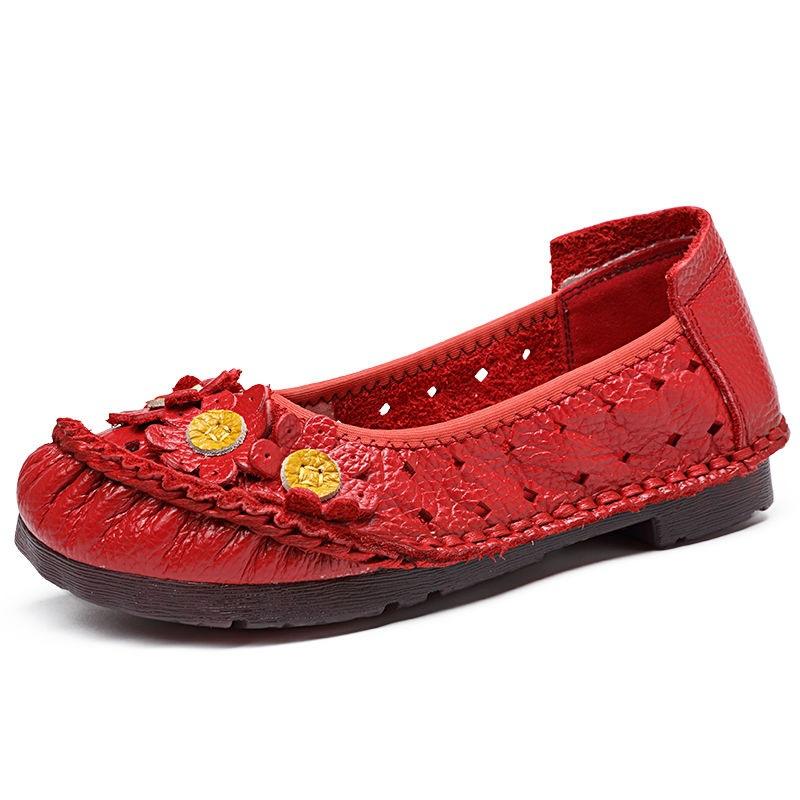 Модная дизайнерская обувь Женские мокасины из натуральной кожи на плоской подошве Женские мокасины Оксфорды Женские туфли 2024 Цветочные женские туфли Мамы на плоской подошве