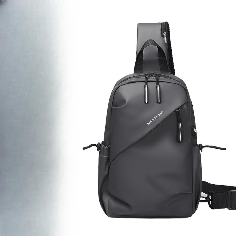 Модная мужская сумка через плечо Высококлассная повседневная дорожная женская нагрудная сумка Ткань Оксфорд Маленький рюкзак Водонепроницаемая Износостойкая Нагрудная сумка