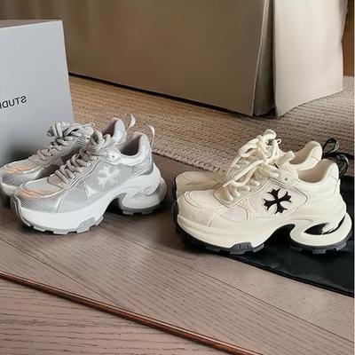 Версия из коровьей кожи~ Мать-виноград, та же модель имеет внутреннее увеличение высоты на 7 см, модное увеличение роста, универсальные повседневные спортивные туфли на шнуровке,