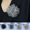 Fabric Handmade Accessories Large Flower Brooch Suit Sweater Coat Pin Brooch Cloth Art Lapel Pins
