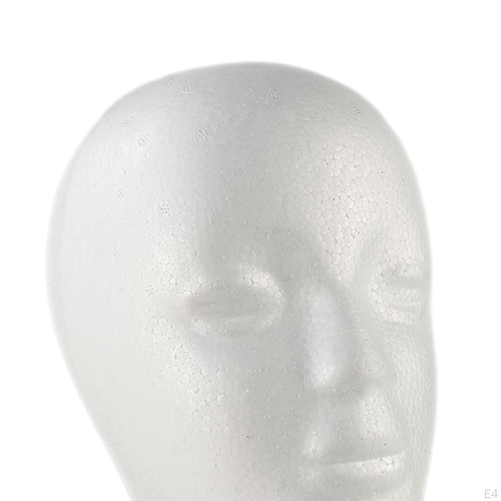 Foam Mannequin Head Hair Glasses Hat Display Holder Multipurpose Manikin Wig for