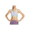Dri-FIT Medium Support Zip Front Sports Bra Women Underwear Teal Grey FQ0704-024