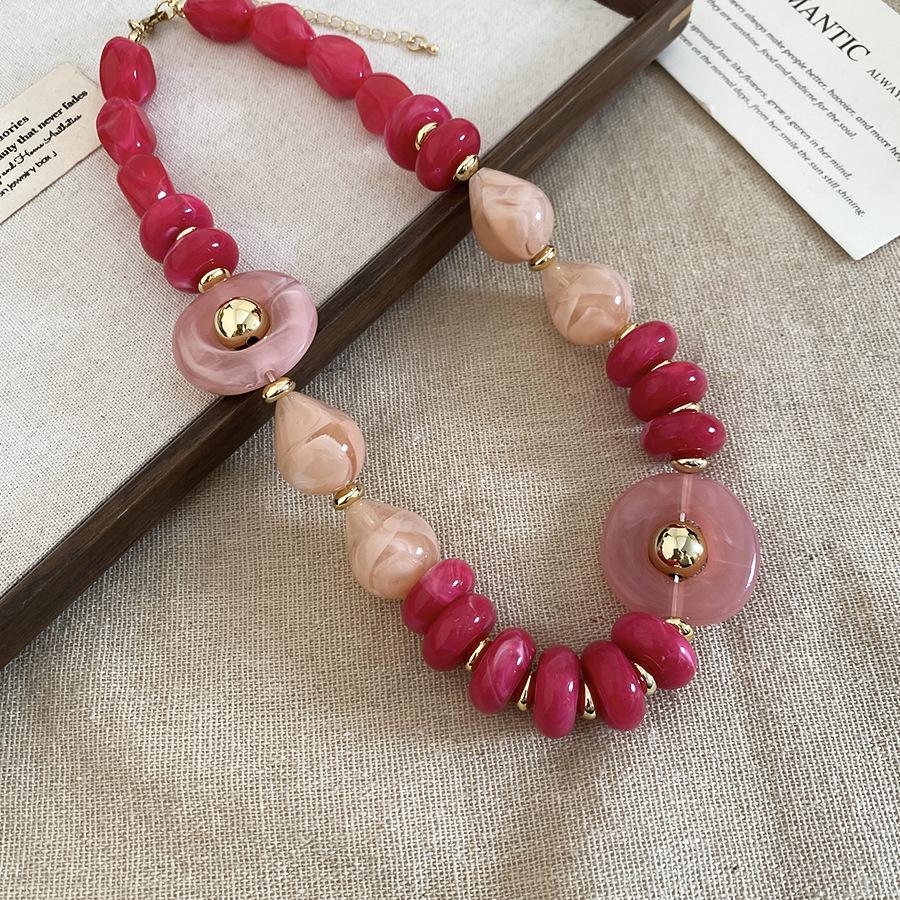 Европейское Ретро Геометрическое Бусины Нержавеющая Сталь Чокер Ожерелье