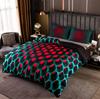 Яркий тканый полиэстер 3 предмета Постельный комплект Легкий в уходе с пододеяльником на молнии и наволочками, Всесезонный