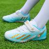 Children's Football Shoes Boys and Girls Low-top Leather Surface Broken Nail Sneakers Artificial Grass Game Training Sneakers