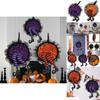 Halloween Pumpkin Witch Wreath Unique Design For Front Door Decor