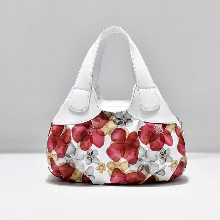 Цветочная женская сумка из искусственной кожи, большие женские сумки на плечо, известный бренд, дизайн, женская сумка-тоут с цветным принтом, через плечо