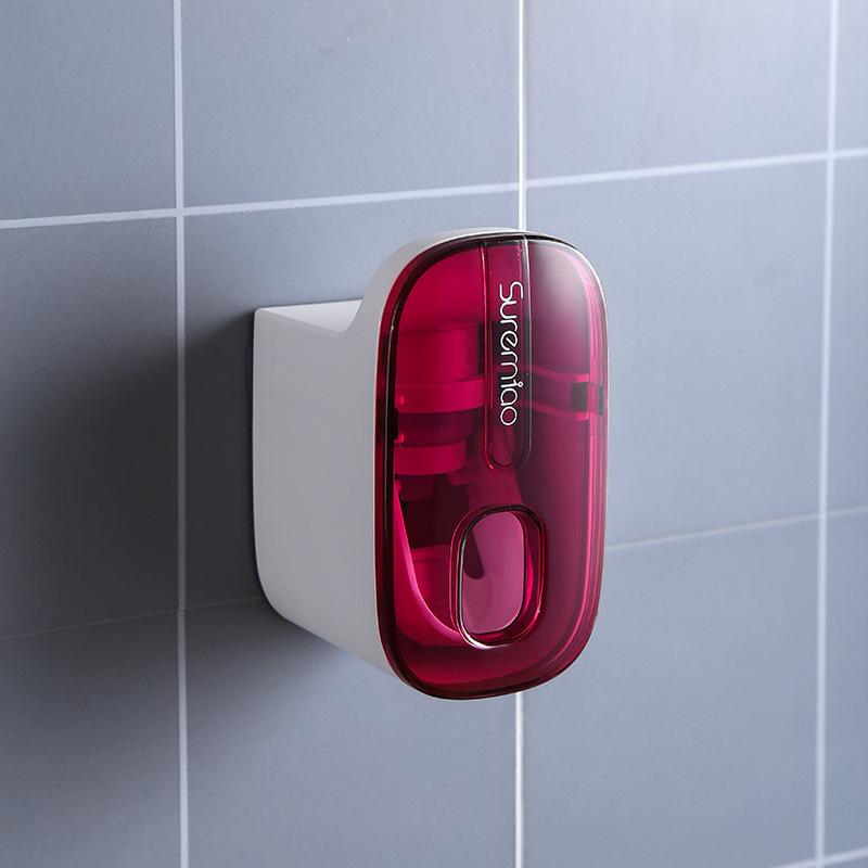 1Pcs Automatic Toothpaste Dispenser Bathroom Accessories Wall Mount Lazy Toothpaste Squeezer Toothbrush Holder