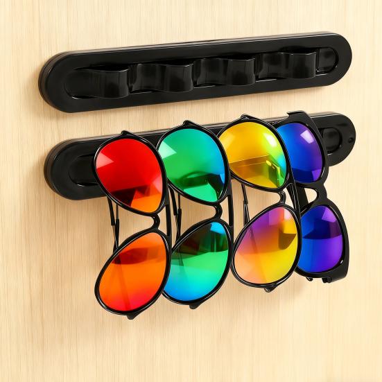 Настенный держатель для очков Самоклеящийся Компактный Органайзер для солнцезащитных очков Стойка-дисплей Вешалка Держатель для хранения нескольких очков