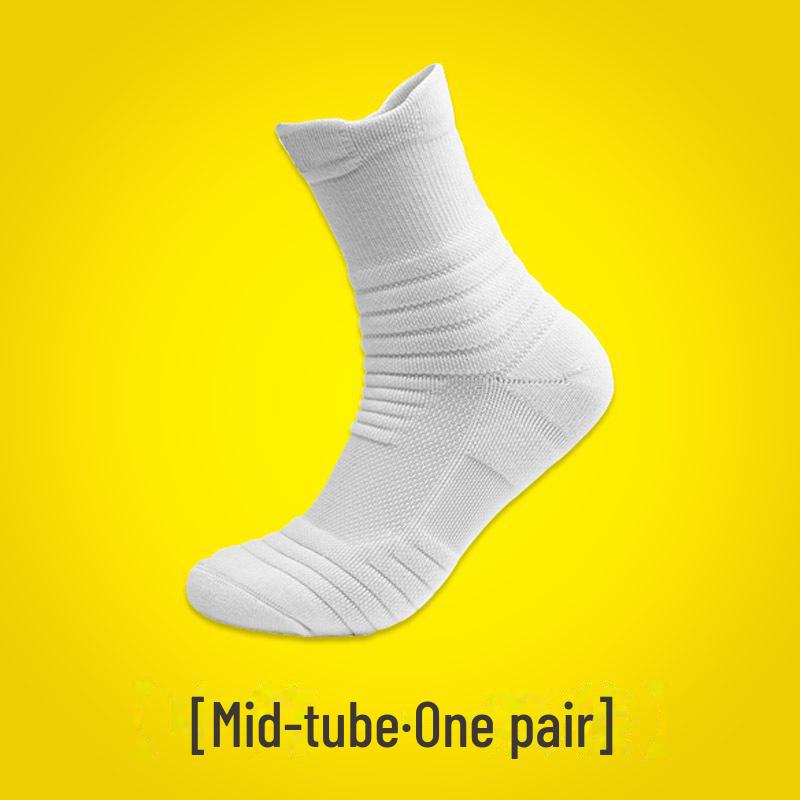 Мужские дышащие нескользящие спортивные баскетбольные носки - короткие/средние/высокие, толстая/тонкая махровая подошва, устойчивые к запахам