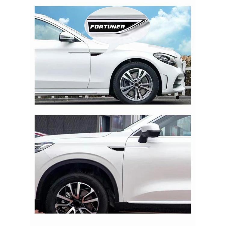 2 шт./компл. для Toyota Fortuner, автомобильное крыло, металлическая наклейка, внешние декоративные наклейки, модификация, эмблема автомобиля, аксессуары