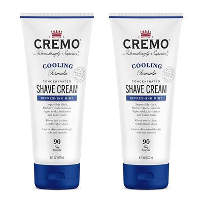 Охлаждающий крем для бритья Cremo Barber Grade, 2 x 6 унций, оригинальный