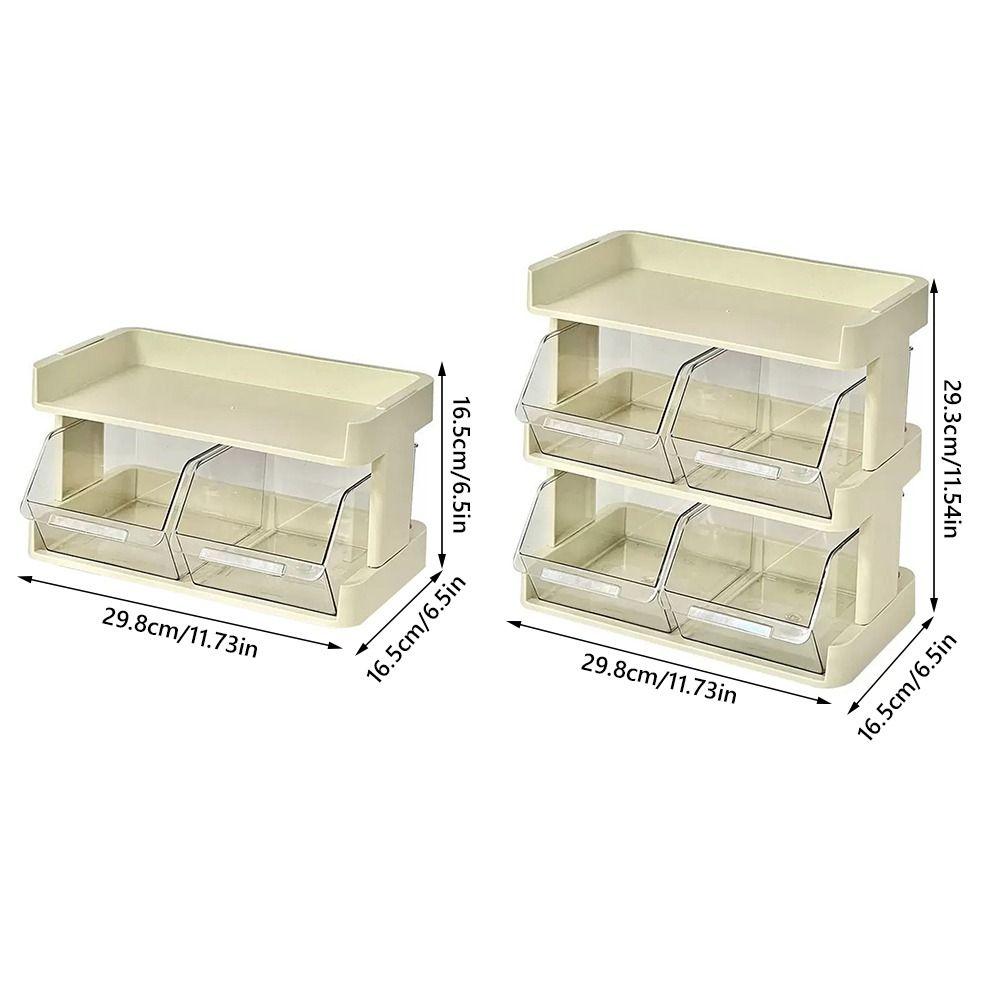Multi-layers Storage Drawer Rack Multifunction Space Saving Display Storage Box Eco-friendly Material Transparent