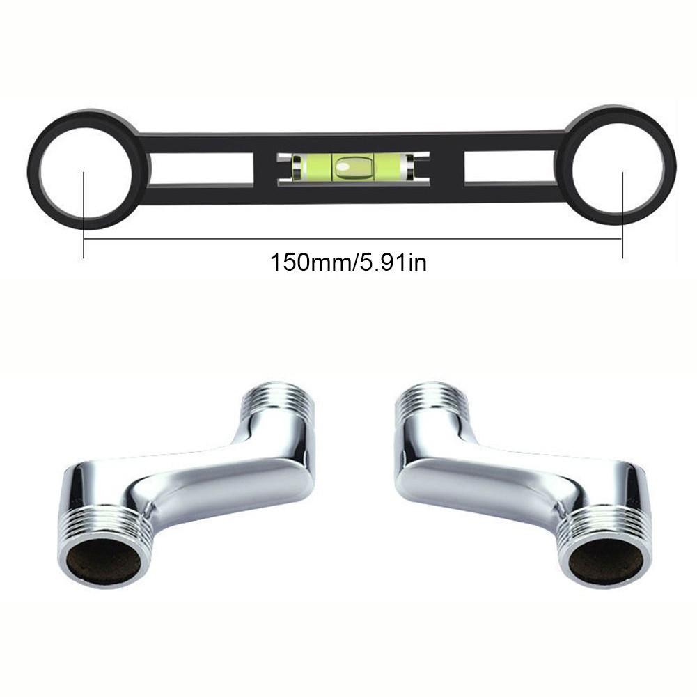 Curved Foot Level Meter Bathroom Faucet Installation Tool Level Detection Ruler