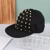 Men And Women'S Rivet Flat Hat Punk Rock Hip Hop Stud Baseball Caps Y2K Outdoor Personalized Hat