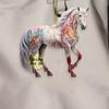 Yousheng 6 шт. Лошадь Рождественское украшение для елки 2D Акриловый подвесной декор Подарок для любителей лошадей Элегантное праздничное памятное украшение