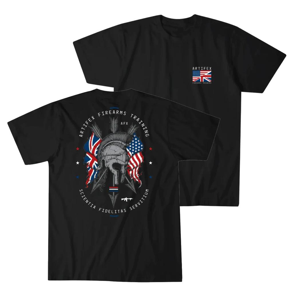 British & American Spartan Warrior Military Grunt T-Shirt 100% Cotton O-Neck Summer Short Sleeve Casual Mens T-shirt Size S-3XL