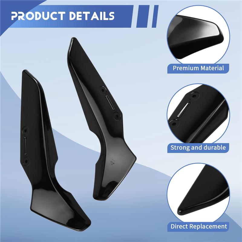 ABLZ-Motorcycle Windshield Side Wind Deflector Spoiler Fly Screen For MT-125 MT-15 MT125 MT15 -