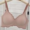 Color Contrast Soft Support Teenage Girl Bra Small Ruffled Edge Push-Up Anti-Drooping Wire-Free Seamless Underwear