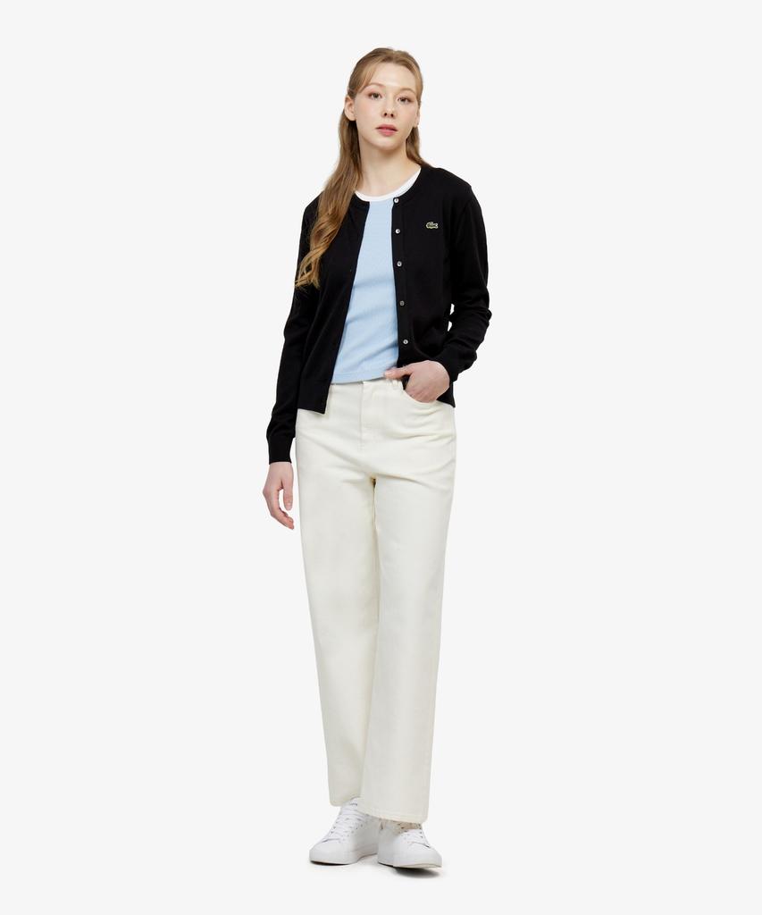 LACOSTE Женские прямые летние брюки Hf020E-56G S7G