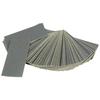 Small Waterproof Sandpaper, Approx. 32 X 70mm, 5 Types X 20 Sheets Each, C#240/#400/#600/#1000/#1500, 100-Pack, Suitable for Dry and Wet Sanding