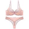 Julexy ABC Cup Bra Set Push Up Sexy Lace Bra Set Femme Bra Thong Set