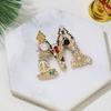 Enamel Brooch Pin Muti-Color Fashion Letter Shape Women Brooch Pin for Party