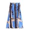Fashion Style 2024 Spring/Summer New Arrival Women's Clothing High Waist All-Matching Ruched Printed Dress Skirt 2516074 330