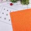 7Pcs 25*25cm Cotton Craft Cloth Orange Small Floral Fabric Patchwork Fabric Set DIY Sewing Creation