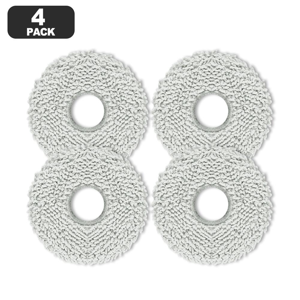 Washable Reusable Microfiber Mop Cloth Replacement Kit For Roborock For Qrevo QV35A/QV35S/S5V And For Saros 10R Robot Vacuum