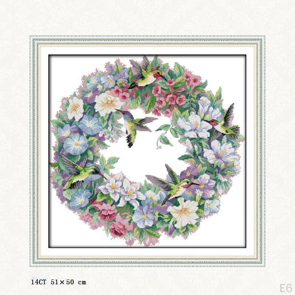 Набор для вышивки крестом - Колибри (Штампованный)
