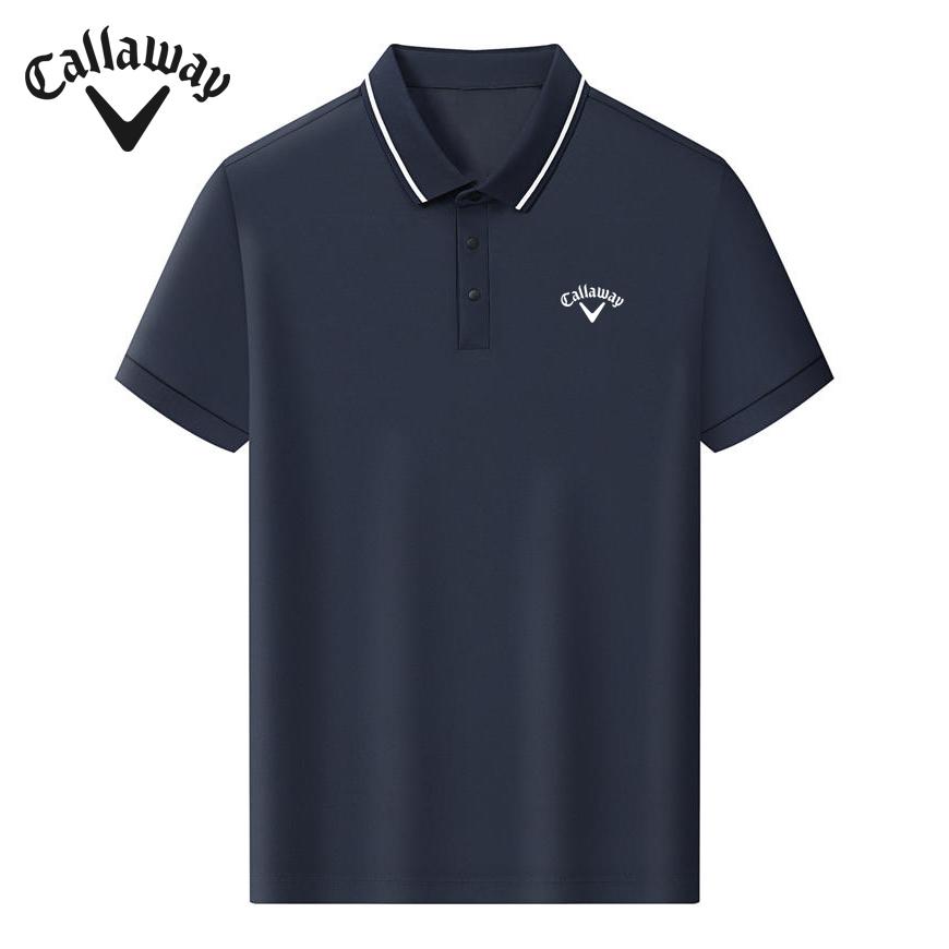 Callaway 2025 Летняя вышивка Высокое качество Гольф Досуг Спорт Стиль Солнцезащитный антибактериальный поло рубашка
