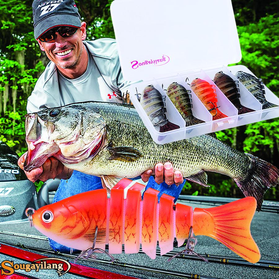 Fishing Lure Artificial ABS Plastic Life-like Swim Baits Crankbaits Hooks Lure for Bass Carp Fishing