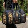 3D Gothic Stained Glass Print Halloween Gym Bag - Multi-functional Travel Bag
