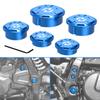 Motorcycle Frame Hole Plug Covers for Suzuki DR650S DR650SE 1996-2022 2023 2024 DR650 S/SE Frame Holes Plugs Swingarm Pivot Caps