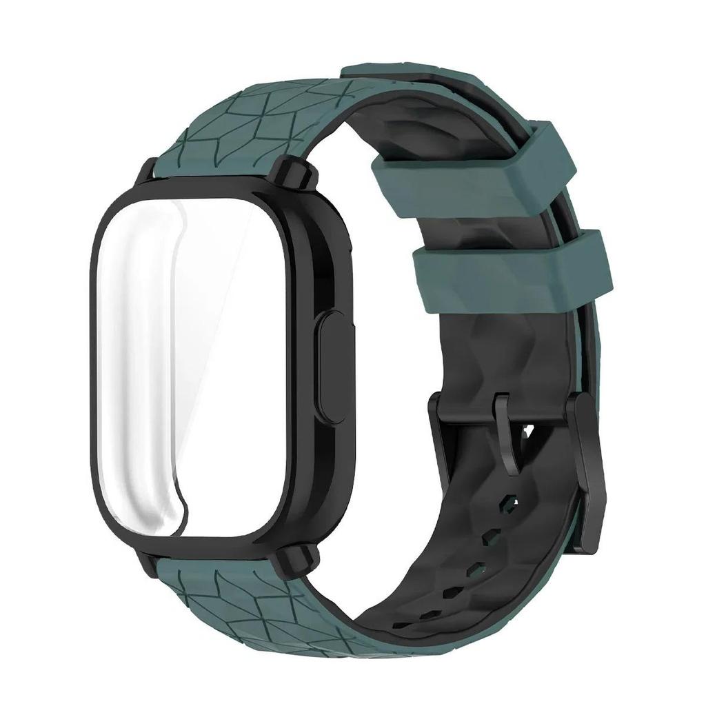 Защитный чехол + силиконовый ремешок для Xiaomi Redmi Watch 5 Active / 5 Lite, полноэкранный, мягкий ТПУ-корпус, дышащий спортивный ремешок