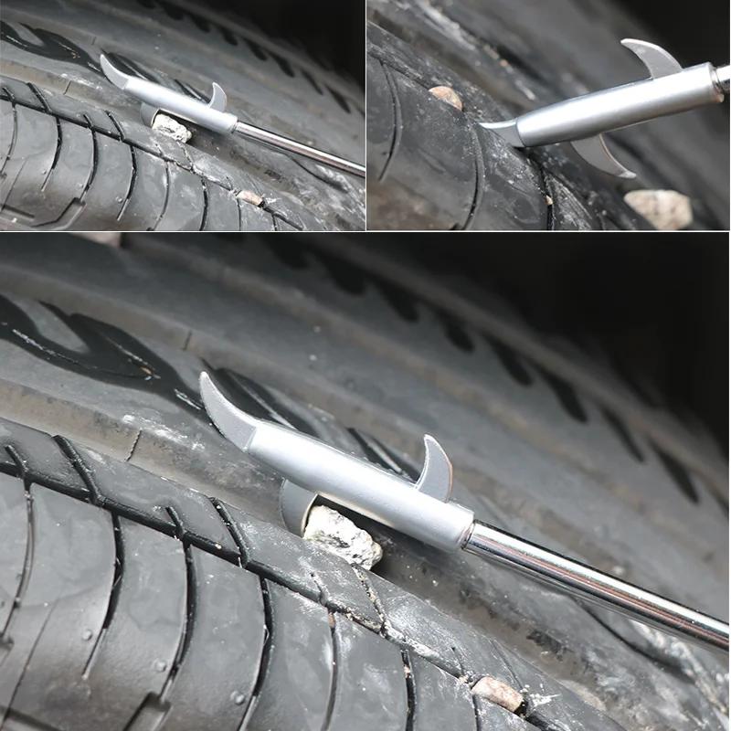 Ремонт автомобильных шин Крючок для чистки Отвертка Аксессуар Очиститель автомобильных шин от камней Инструмент для удаления камней Инструмент для чистки шин Инструменты для авторемонта