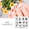 Nail Templates Fashion 029 Splash-ink Painting Design Image Template Nail Stamp Templates Plate Stamping Nail Art Stencils